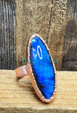 Labradorite Electroformed rings