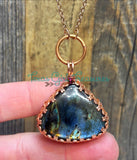 Labradorite Teardrop diffuser necklaces
