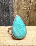 Amazonite rings