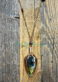 Labradorite Point Diffuser necklaces