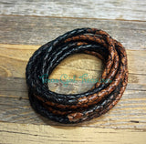 Oval hook clasp leather bracelet - Pick your leather