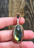 Labradorite Oval Diffuser Necklaces