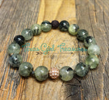 Prehnite stretch diffuser stretch bracelet