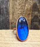 Labradorite Electroformed rings