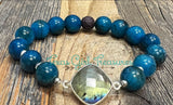 Apatite stretch diffuser bracelet