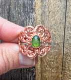 Vesuvianite rings