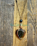 Labradorite Point Diffuser necklaces