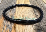 Bayonet clasp leather bracelet