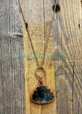 Labradorite Teardrop diffuser necklaces