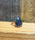 Labradorite Electroformed rings