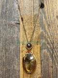 Labradorite Oval Diffuser Necklaces