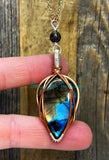 Labradorite Point Diffuser necklaces