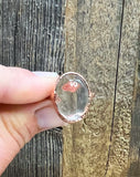 Clear Quartz Electroformed ring