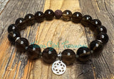 Smokey Quartz stretch diffuser bracelets