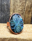 Labradorite Electroformed rings