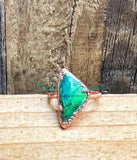 Chrysocolla rings