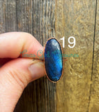 Labradorite Electroformed rings