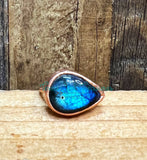 Labradorite Electroformed rings