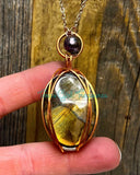 Labradorite Oval Diffuser Necklaces