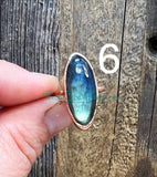 Labradorite Electroformed rings