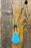 Hemimorphite diffuser necklaces