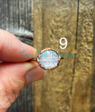 Moonstone rings
