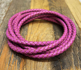 Oval hook clasp leather bracelet - Pick your leather