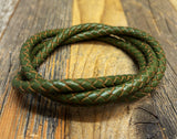 Oval hook clasp leather bracelet - Pick your leather
