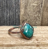 Chrysocolla rings
