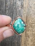 Chrysocolla rings