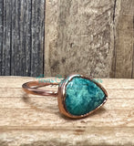 Chrysocolla rings
