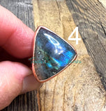 Labradorite Electroformed rings