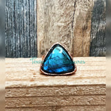 Labradorite Electroformed rings