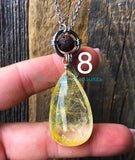 Rutilated Quartz Diffuser necklaces