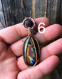 Labradorite Oval Diffuser Necklace - 1.5” & under