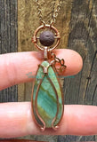 Amazonite diffuser necklaces