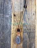 Fordite diffuser necklace