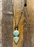 Amazonite diffuser necklaces