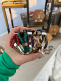 Copper Leather Cuff bracelets - Pick your leather