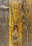 Belomorite Diffuser Necklaces in Silver
