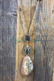 Ocean Jasper and Labradorite Diffuser necklace