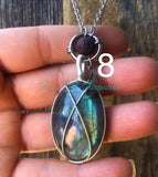 Labradorite Oval Diffuser Necklaces - 1.5” and larger
