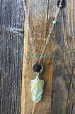 Blue Calcite diffuser necklaces - Silver