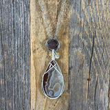 Agate diffuser necklaces -Slice, Moroccan and Crazy Lace