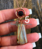Blue Calcite diffuser necklaces