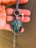 Labradorite Oval Diffuser Necklaces - 1.5” and larger