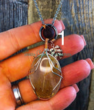 Rutilated Quartz Diffuser necklaces