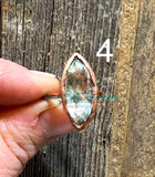 Prasiolite Electroformed rings