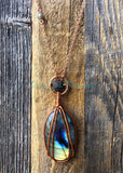 Labradorite Oval Diffuser Necklaces - 1.5” and larger