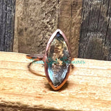 Prasiolite Electroformed rings